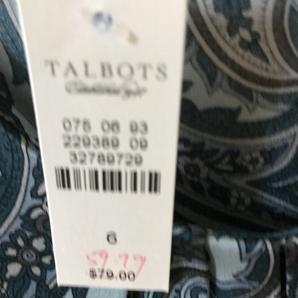 Talbots silk top size 6 - Picture 3 of 3